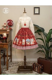 Miss Point Apple Garden Short Skirt(Reservation/Full Payment Without Shipping)